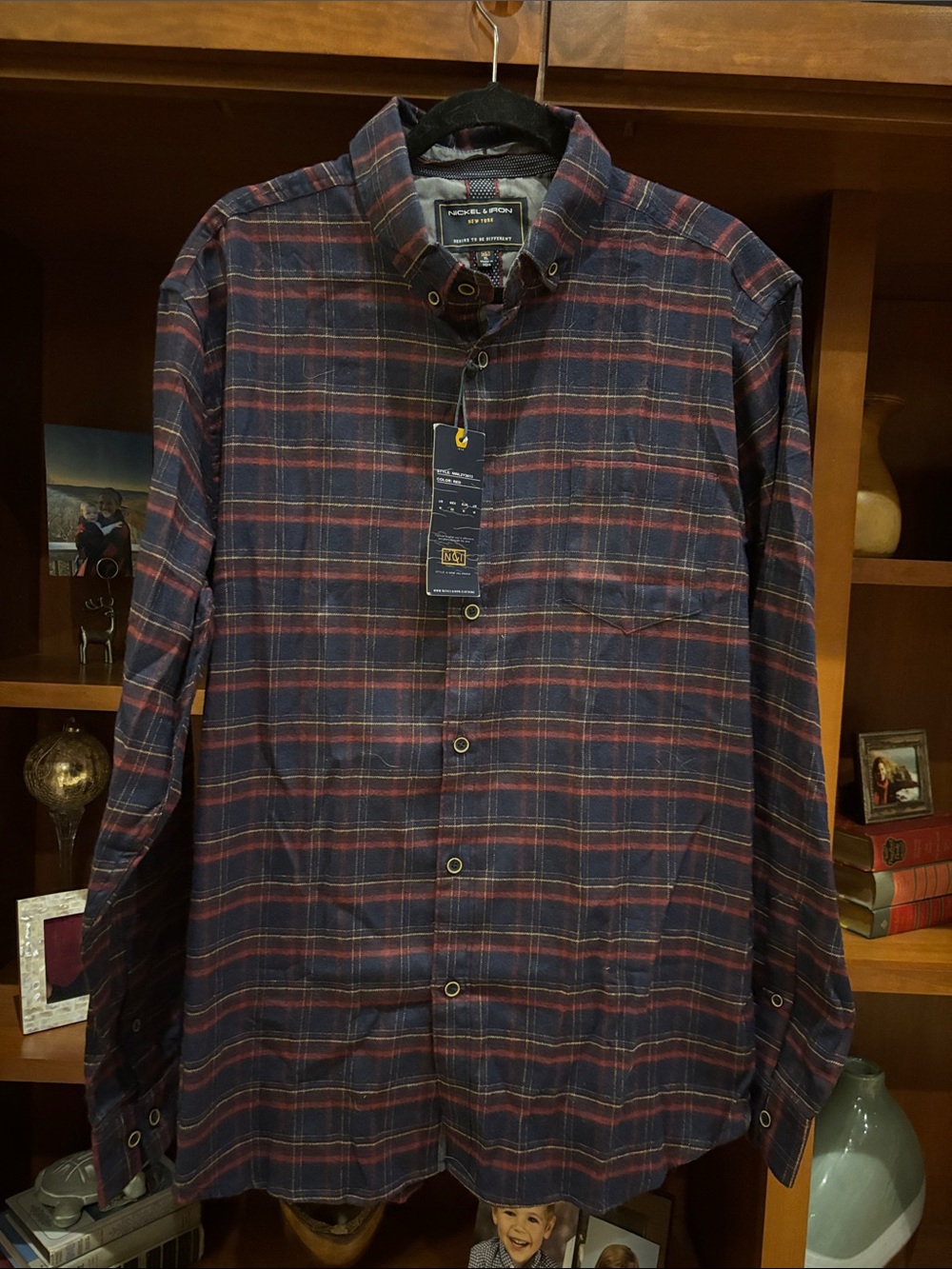 NWT Nickel & Iron New York Men’s XL Plaid Flannel Red/Blue